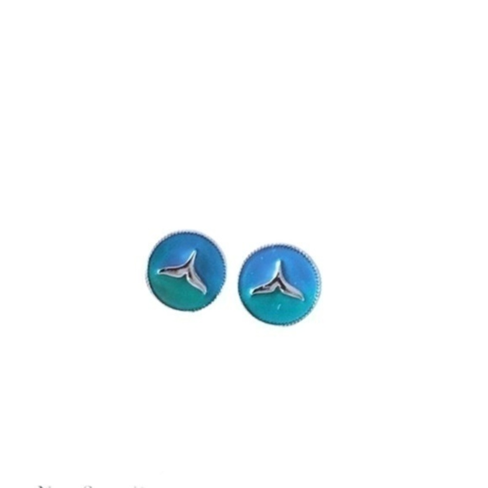 - - sterling Silver  Deep sea mermaid's tail 🧜‍♀️earring